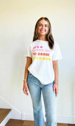 Drink On a Boat Graphic Tee