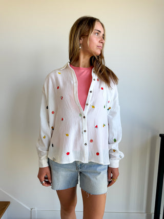 Fruit Button Down