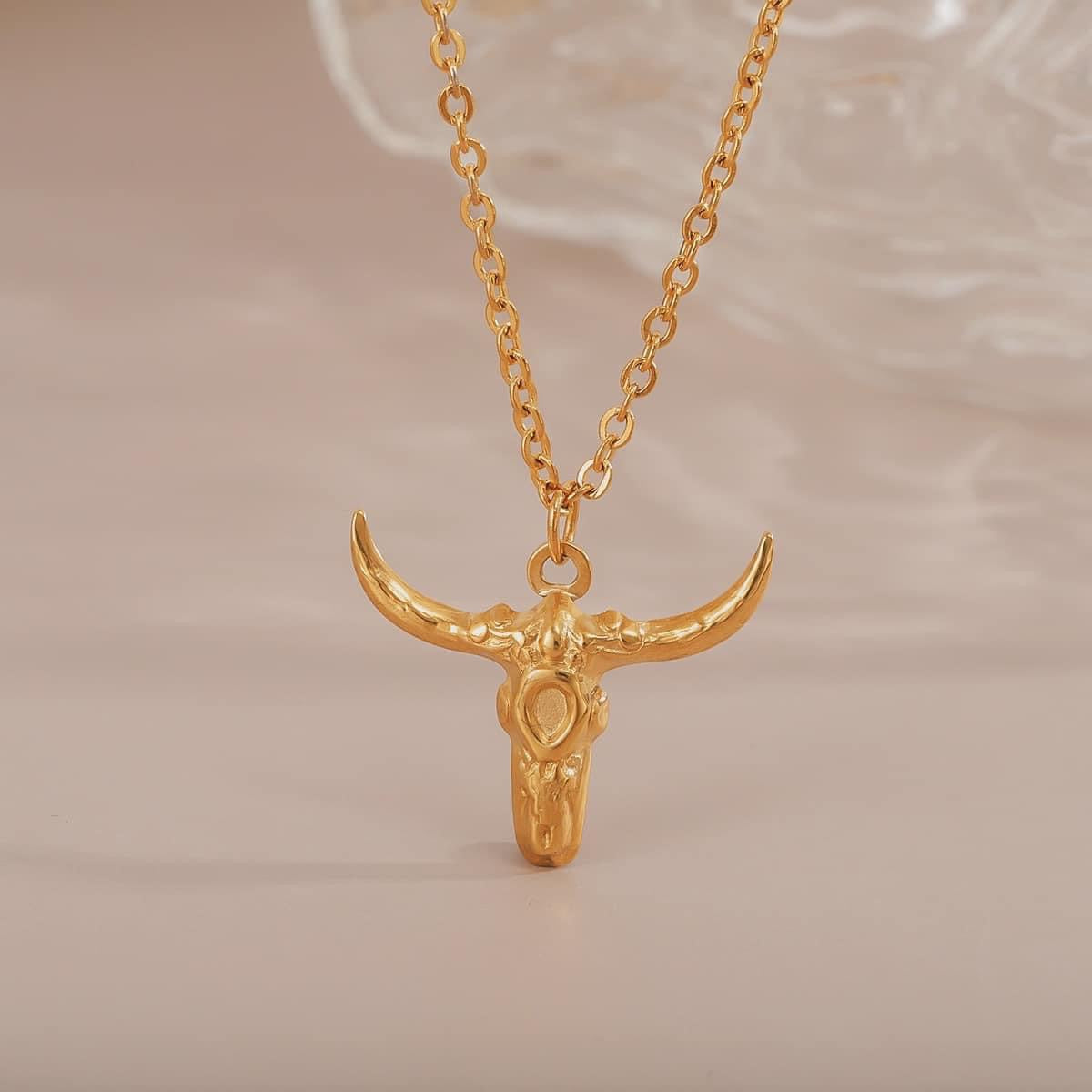 Cattle Skull Necklace