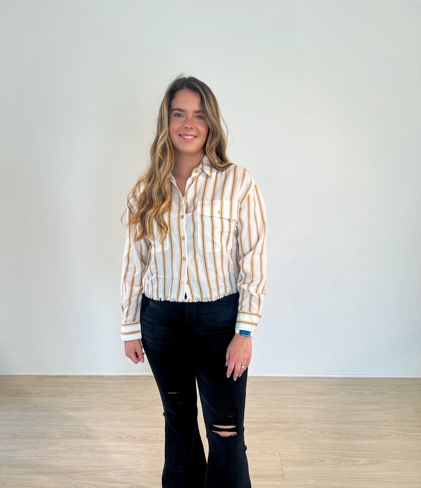 Reese Stripe Button Down