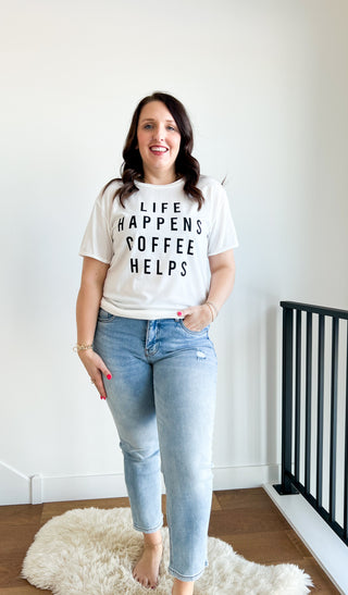 Life Happens Coffee Helps Graphic Tee