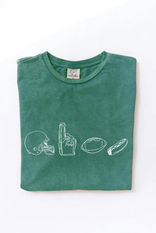 Football Row Graphic Tee
