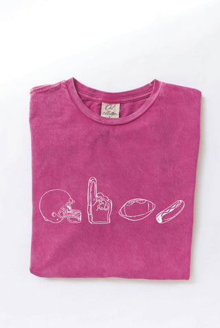 Football Row Graphic Tee