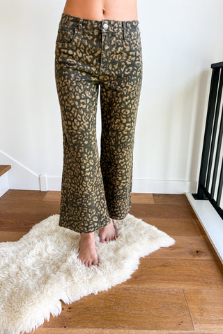 Meg High Rise Wide Leg in the Color 'Wood'
