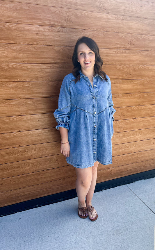 Western Denim Dress