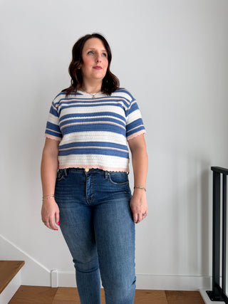 Heather Stripe Sweater