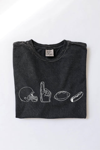 Football Row Graphic Tee