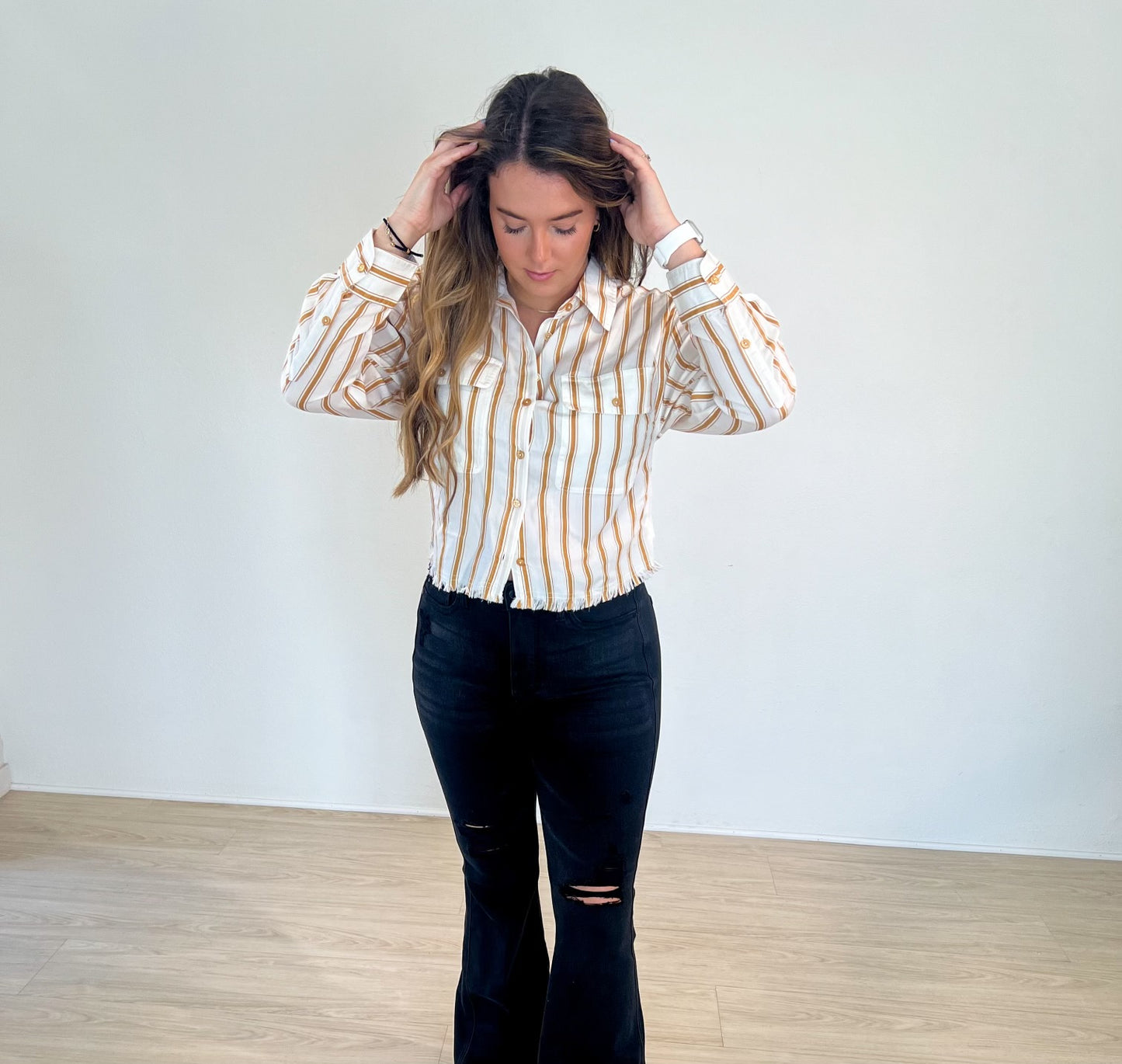 Reese Stripe Button Down