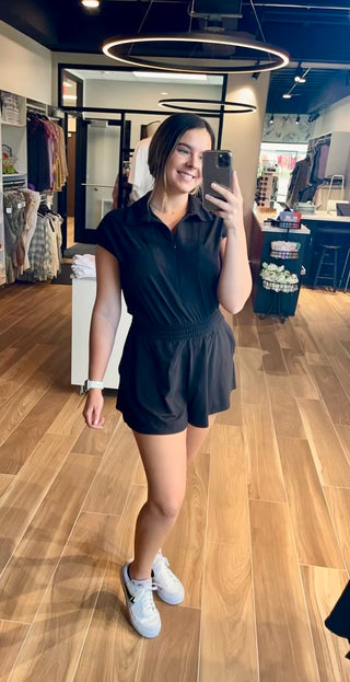 Stanley Quarter Zip Romper