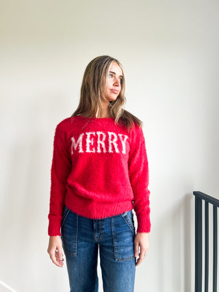 Fuzzy Merry Sweater