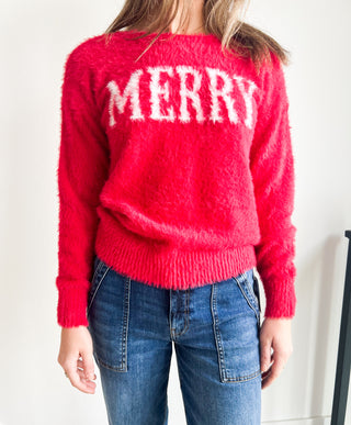 Fuzzy Merry Sweater