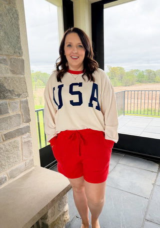 USA Oversized Crewneck