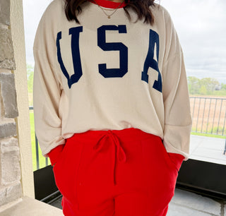 USA Oversized Crewneck