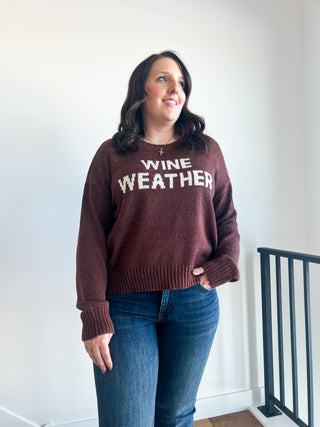 Wine Weather Sweater