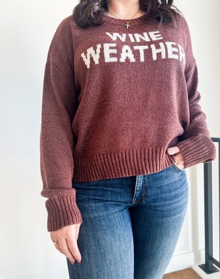 Wine Weather Sweater