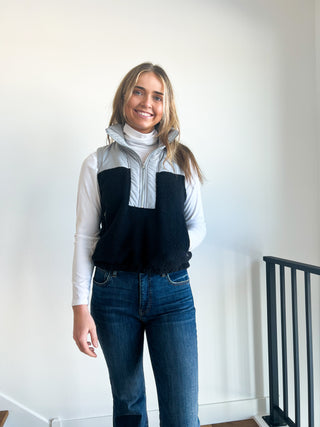 Lt. Gray & Black Vest