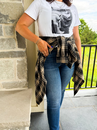 Hello Fall Plaid Button Down