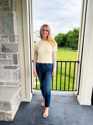 Hazel Sweater with Lace Detail