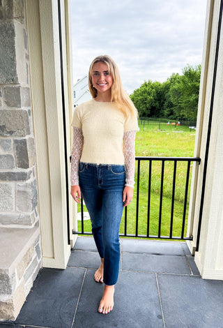 Hazel Sweater with Lace Detail