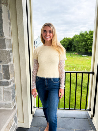 Hazel Sweater with Lace Detail