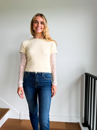 Hazel Sweater with Lace Detail