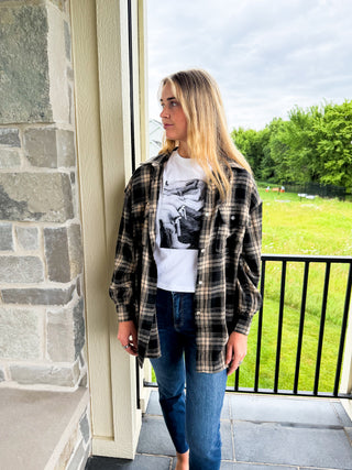 Hello Fall Plaid Button Down