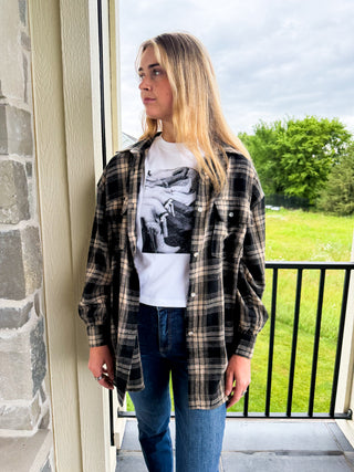 Hello Fall Plaid Button Down