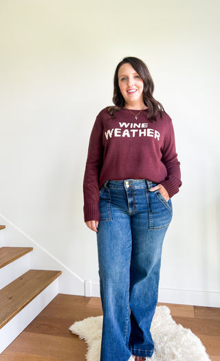 Wine Weather Sweater