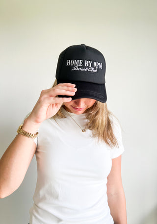 Home by 9PM Social Club Trucker Hat