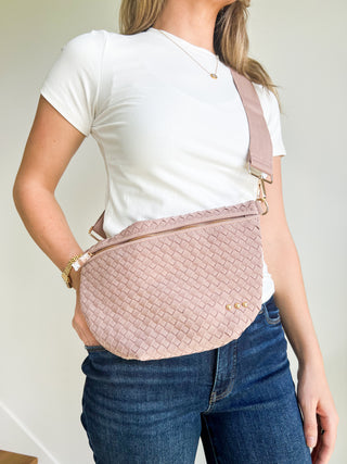 Suede Woven Bum Bag