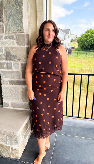Audrey Polka Dot Skirt