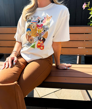 Football Dogs Graphic Tee