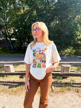 Football Dogs Graphic Tee