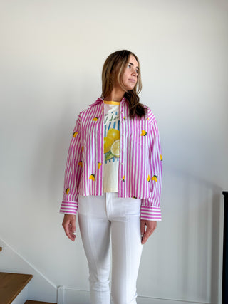 Lemon Button Up