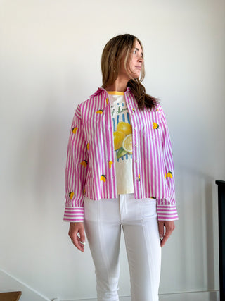 Lemon Button Up