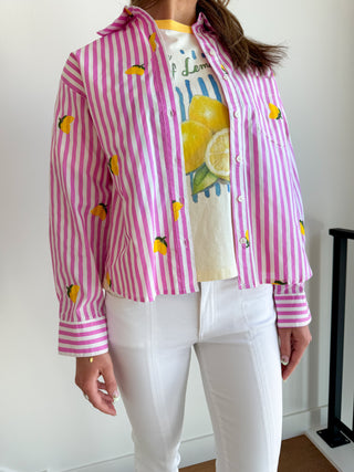 Lemon Button Up