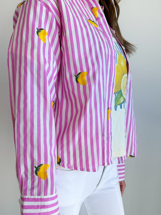 Lemon Button Up