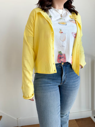 Bridget Yellow Cardigan