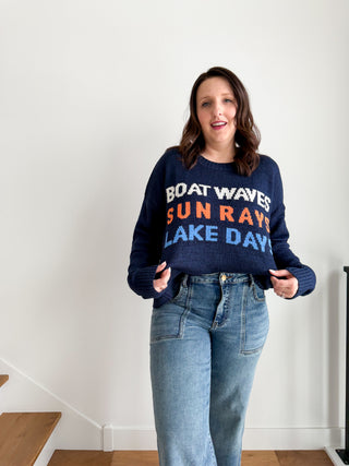 Boat Waves Sweater