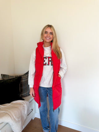 Panache Long Puffer Vest