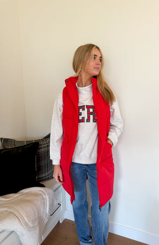 Panache Long Puffer Vest