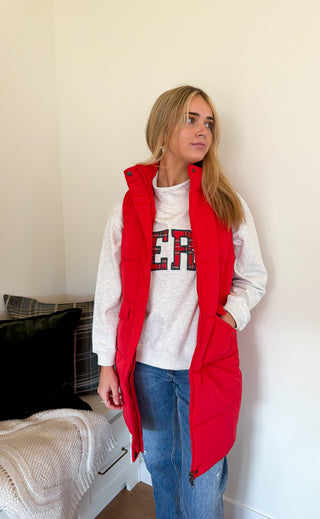 Panache Long Puffer Vest