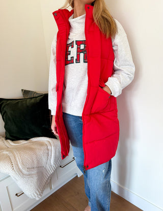 Panache Long Puffer Vest