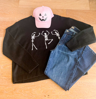 Black Dancing Skeletons Sweater