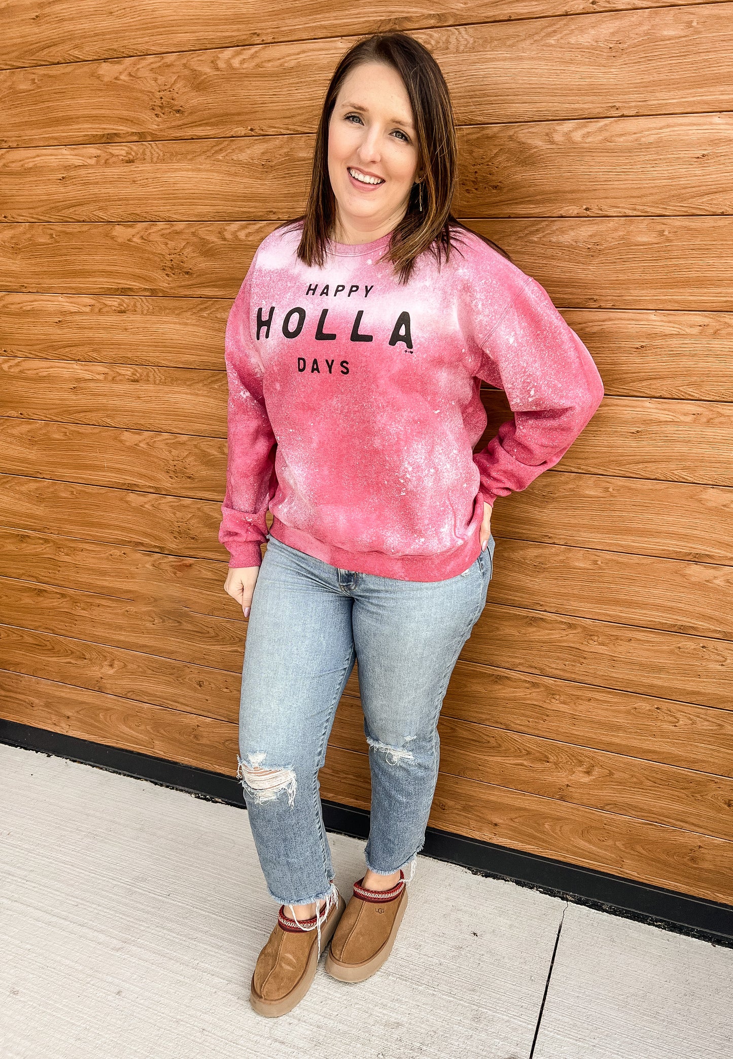 Sweatshirt - Happy Holla Days Crewneck