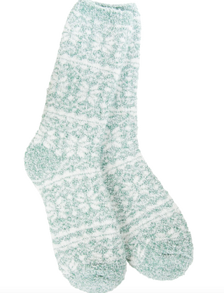 Fair Isle Green Winter Crew