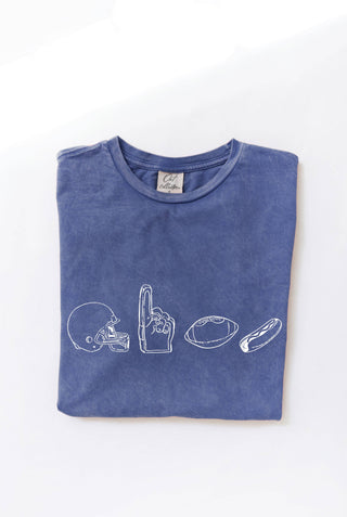 Football Row Graphic Tee
