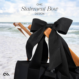Midnight Black Bow Jelly Tote Bag