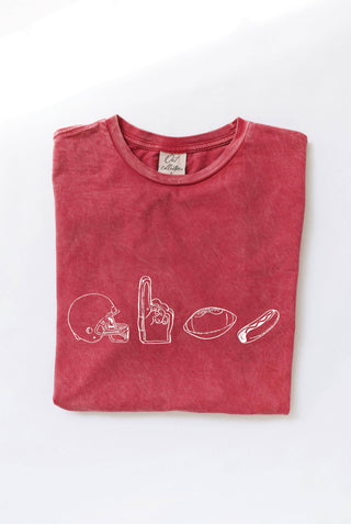Football Row Graphic Tee