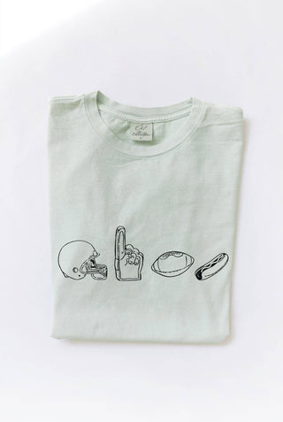 Football Row Graphic Tee